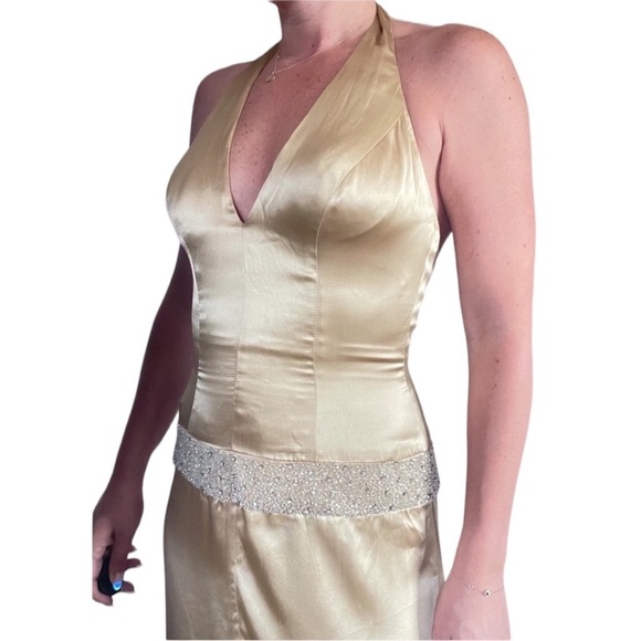 Jovani Halter Backless Dress - Picture 6 of 8